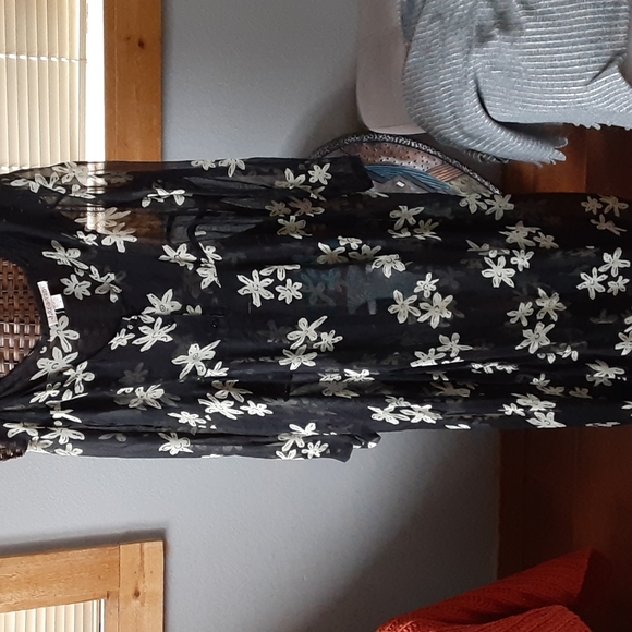 Sheer maxi dress with sprate slip - Picture 1 of 5